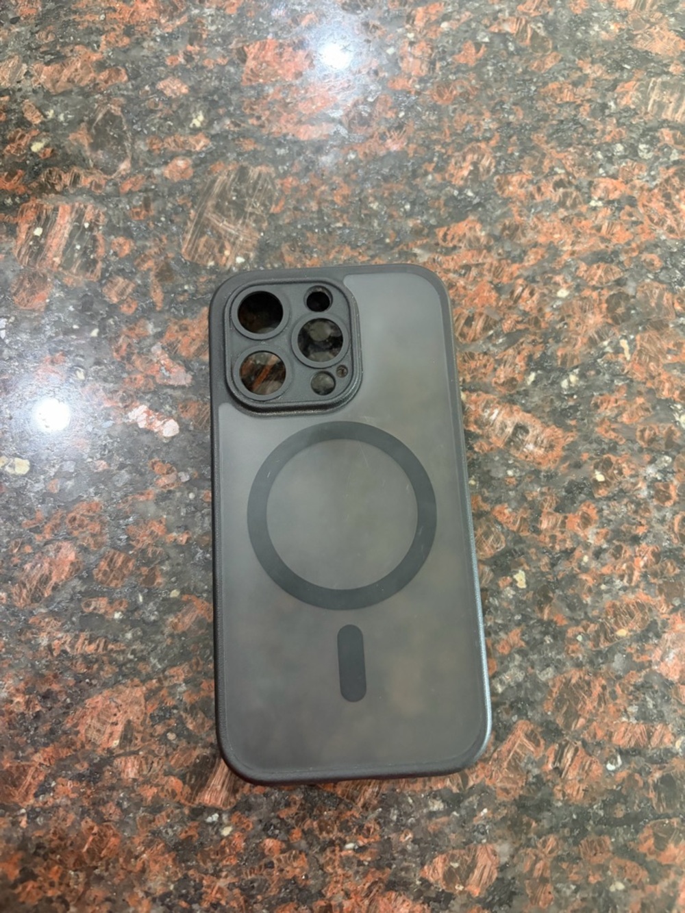 Matte Black MagSafe iPhone 15 pro Case